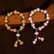 Jingdezhen Ceramic Beaded Bracelet Jewelry Colorful Gourd Auspicious Clouds meaning Bracelet _ GG26.