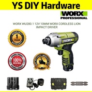 WORX WU280.1 12V 10MM WORX CORDLESS LION IMPACT DRIVER