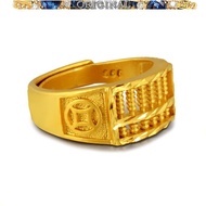 916gold abacus ring men's 916 real 916gold in stock