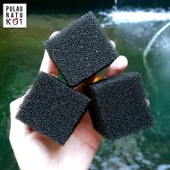 Bio foam media filter mekanis and biology koi pond 5 x 5 x 5 cm biofoam bio blox bioblox