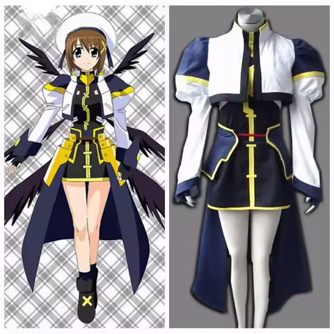 Magical Girl Lyrical Nanoha Hayate Yagami Halloween Anime Cosplay Costume Customize for plus size ad