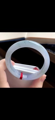 冰種玉鐲 天然翡翠玉鐲 A玉 手鐲 • 冰種紫羅蘭飄花翡翠福鐲