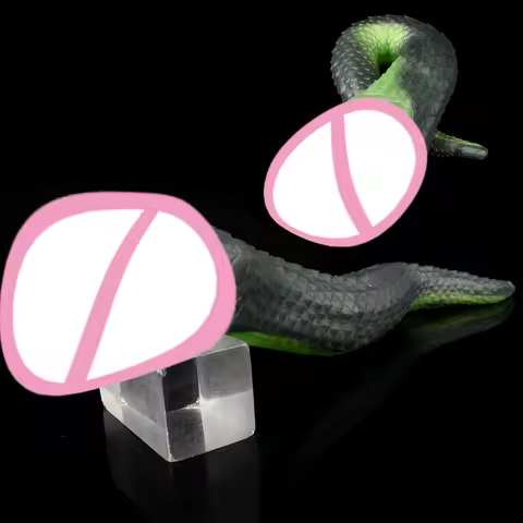 GEEBA Realistic Green Snake Male Sexual Toys Fantasy Male Masturbator Pocket Pussy Stroker For Men R