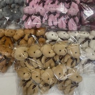 Bear Teddy Bear Florist Package bouquet Bear wedding Event Drop small pendant doll plush toy