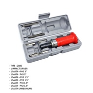 Vessel Obeng Ketok Impact Driver Isi 7 PCS Bisa COD obeng ketok buka baut yang keras