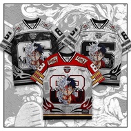 Jersey Oversize Boxy Vintage Monkey D Luffy - Jersey Kekinian - Jersey Anime - Anime Merch