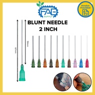 2 Inch Blunt Needle 14G-25G Industrial Dispensing Needle Luer Lock Luer Slip Blunt Tip Jarum Tumpul 