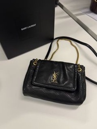 Ysl Saint Laurent Mini Nolita Lambskin Bag