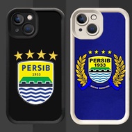 R7 Persib Casing for iPhone 13 7 14 8 Plus Pro Max Black and White