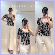 SQUARE NECK ZARA TOP M-L