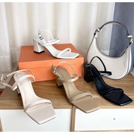 New square toe 2-strap Sandal - 7P