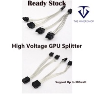 High Quality Pcie 8Pin To Dual 8 (6+2)Pin Power Cable Graphic Card Cable / 8 pin splitter / 6pin to 