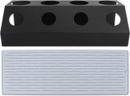 Soda Bottle Drying Rack - Efficiently Dry 4 Bottles at Once with Draining Pad - Ideal for Kitchens a