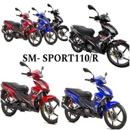 [100% ORI] SM SPORT 110/R 110R [ DISC ] BODY COVER SET WITH STRIPE TANAM STICKER ORIGINAL SM SPORT