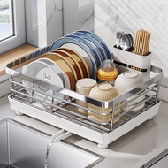 ST/🪁Shuaishi（shuaishi）Kitchen Dish Rack304Stainless Steel Dish Rack Draining Rack Dish Storage Rack House Dish Rack Chop