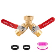 Diverter Double Garden Valve Pass 4ght American 3 Threaded Valve Cross-Border y Hose Copper Brass Ho