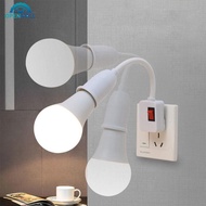 OPENMALL EU/US Direct Plug-in Lamp Base E27 Rotary Lamp Socket Bulb Holder Flexible Lamp Holder Conv