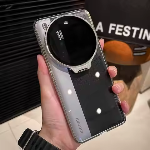 Case For Xiaomi Mi 15 Ultra 14 ultra Fashion Deluxe Lens Holder Transparent Cover For Xiaomi Mi 14 U