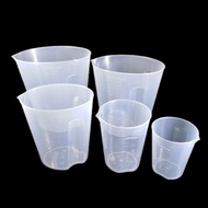 5PCS Transparent Kitchen Laboratory Plastic Measuring Cup 2000ml/1500ml/1000ml/500ml/400ml
