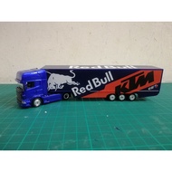 WELLY 1:87 SCANIA KTM TECH 3 REDBULL TYPE B CUSTOM TRUCK TRAILER DIECAST MODEL