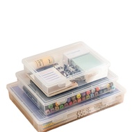 Document Organizer Box Large-Capacity Transparent a4 File Storage Box Student Data Storage Box