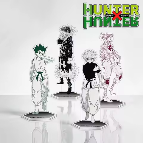 Anime Hunter X Hunter Acrylic Standee Keychain 2026 New Gon Killua Manga Style Desktop Decor Birthda