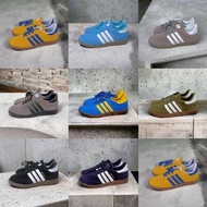 Sepatu Sneakers Pria Adidas Spezial Samba Handball biru kuning abu ijo