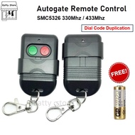 SMC5326 Dial Code 330MHz 433MHz AutoGate Door Remote Control Auto Gate Wireless Remote Garage Lock Key