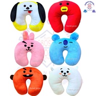 (Doll Wholesale House) Cute Cooky Chimmy Tata Koya Shooky Rj BT21 Doll Neck Pillow