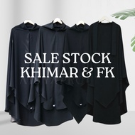 STOCK KHIMAR & FK JETBLACK Khimar Khimar Labuh Khimar Tudung Khimar Muslimah