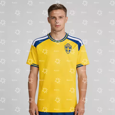 2026 Sweden Football Shirt Match Training Set Football Enthusiast Gift Summer Sports Men's T-Shirt K