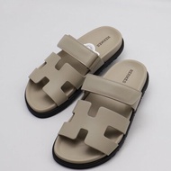 HERMES Chypre 拖鞋 - 圖紙米色 37