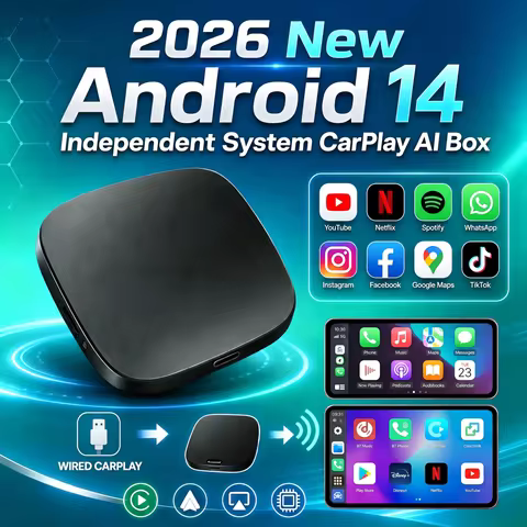 Android15 Car Smart AI Box Built in Google Play Store Support Netflix IPTV Plug& Play For Kia VW Fit