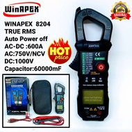 WINAPEX 8204 AC-DC 600A Digital Clamp Meter มัลติมิเตอร์ดิจิตอล คลิปแอมป์ แคล้มป์มเตอร์ มิเตอร์วัด