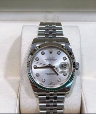 👑[現貨]🔥🔥Rolex Datejust 勞力士日誌 116234 銀面鑽刻 18K白金狗牙圈 36mm表徑 自動機械 單錶 rolex submarine/rolex daytona/rolex 