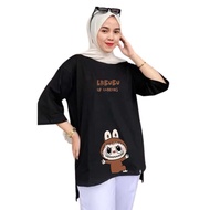 Women's Oversized Top with 7/ Sleeves, 8 Pumpkin Images, Can Be Used as a Uniform, 3 Sizes L XL XXL