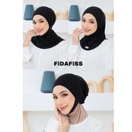 FiDAFiSS Inner neck berdagu atau tak berdagu anti tembam material cotton sejuk inner ninja inner ber