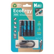 Nuki - 1.5V AAA USB 環保鋰電充電池 (4粒) <600mWh>