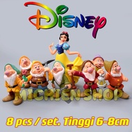 Action Figure Set Snow White Snow White Cake Topper and 7 Dwarfs