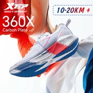 XTEP รองเท้าวิ่ง360X ผู้ชาย,แผ่นรองคาร์บอนบอร์ดไฟเบอร์กลาสไนลอนมีเสถียรภาพ976119110080ทนต่อการสึกหรอ