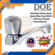 DOE Basic Awan 90mm Spout Basin Pillar Tap | RT60