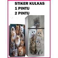 1-DOOR & 2-DOOR CAT MOTIF FRIDGE STICKERS CODE cc5-cc6