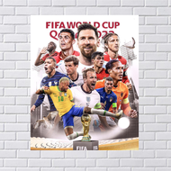 POSTER FIFA WORLD CUP/POSTER PEMAIN BOLA/POSTER SEPAK BOLA/HIASAN DINDING/POSTER MURAH/BAHAN AC260/U
