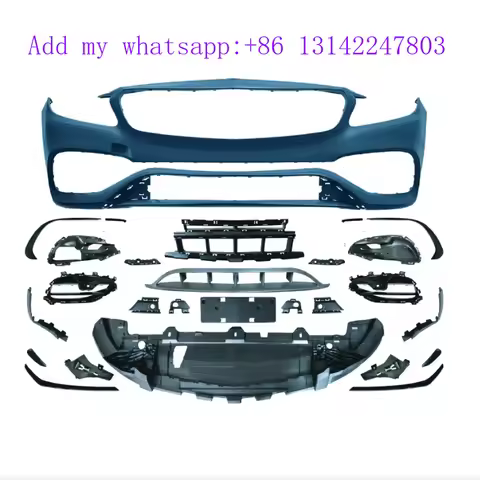Suitable for A-Class W176 A180 A200 260 modification A45 front bumper body kit spoiler diffuser 13-1