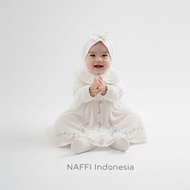 NAFFI Muslim Baby Girl Clothes 2-7 Months Lace Collar Set | Soft and Cool Baby Dress