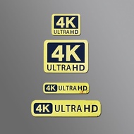 - 4k8k HD Video HDR Logo Sticker Gold Bright Tv Player Disc Decoration Mobile Phone Camera