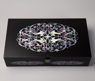 螺鈿鑲嵌高級太陽眼鏡收納架 墨鏡收納 木製首飾盒 天使紋