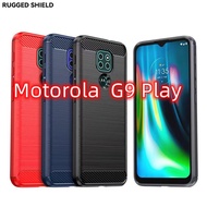 Motorola G9 Play Carbon Fiber G9 Shock-Resistant Phone Case Protective