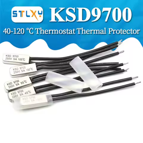 KSD9700 250V 5A 40~105 Degree Bimetal Disc Temperature Switch Normal Close Closed Thermostat Thermal