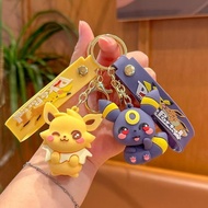Pokémon Eevee Doll Keychain Eevee Family Doll Backpack Pendant Car Keychain Souvenir Gift